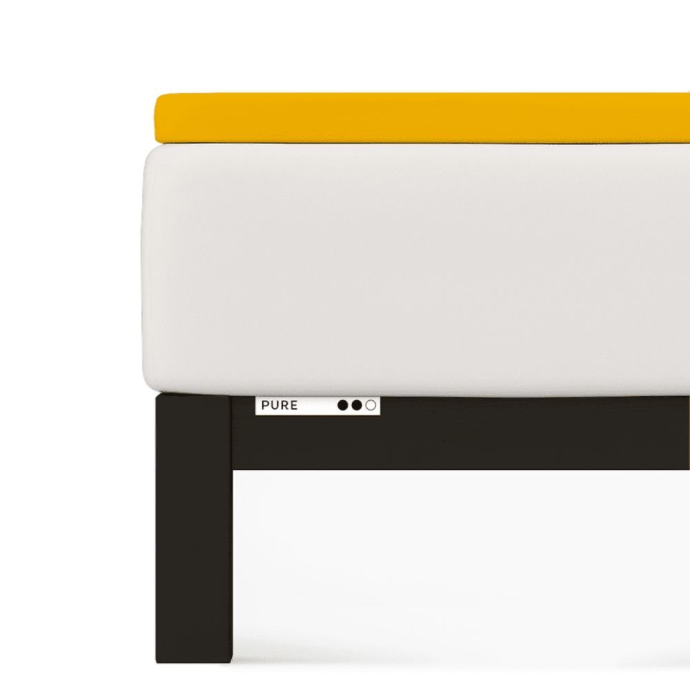 Prześcieradło Topper Schlafgut 180 x 200cm-200 x 220cm Yellow Deep 196