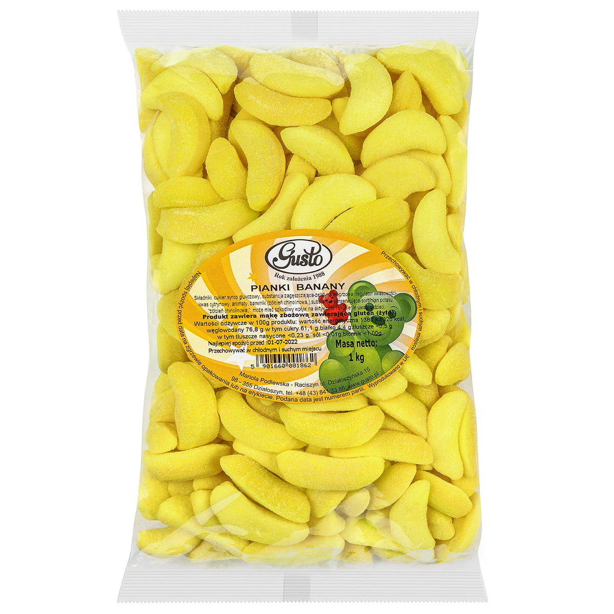 Pianki GUSTO Bananki Banany 1 kg