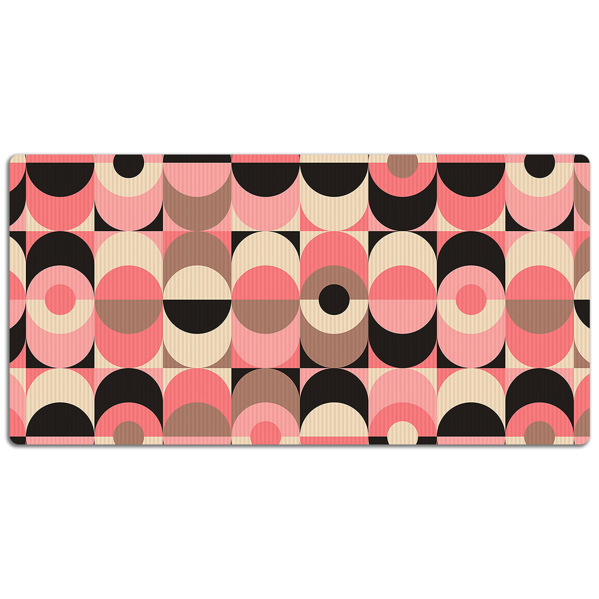 Podkładka na biurko Motyw retro w koła 120x60 cm