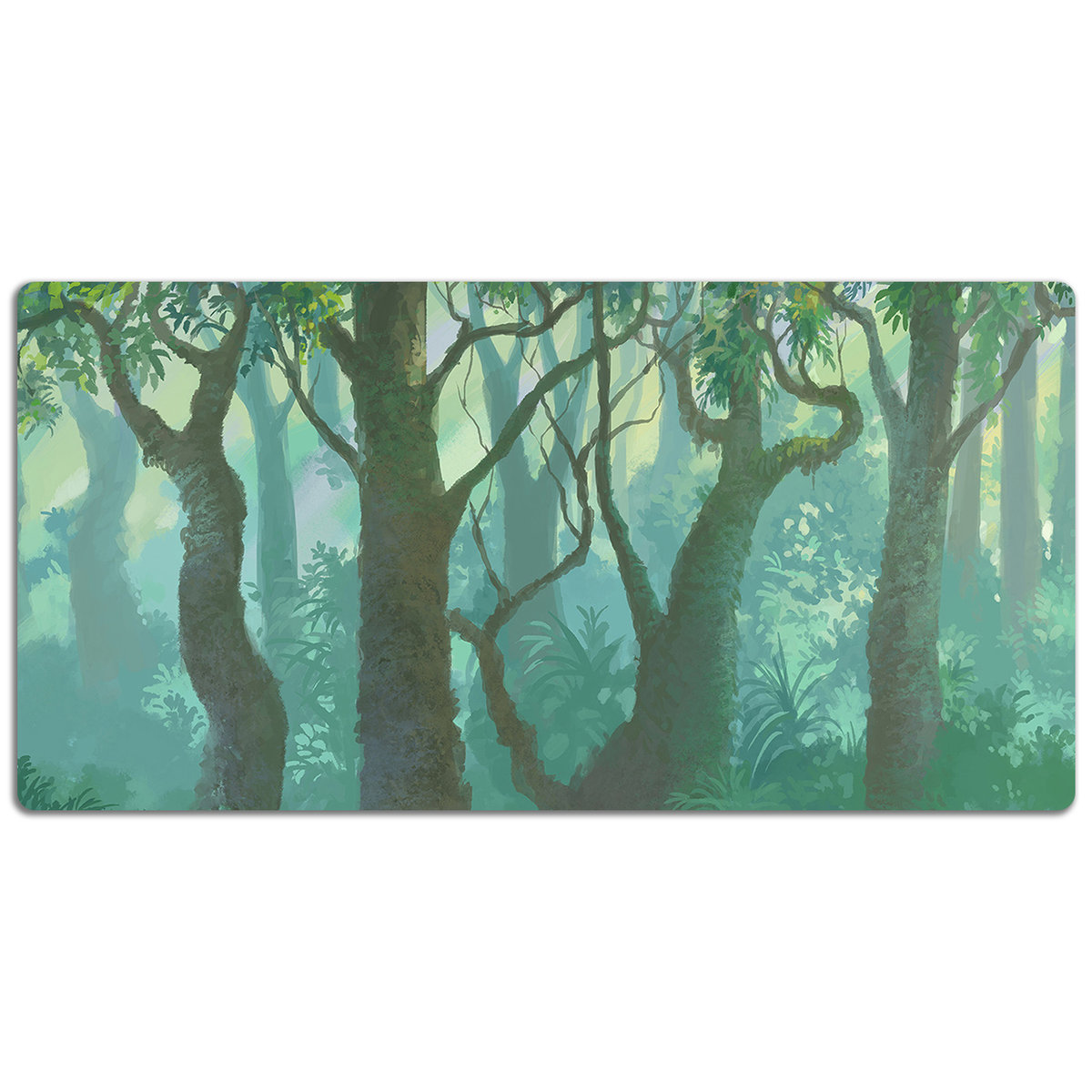 Podkładka na biurko z nadrukiem Krajobraz mrocznego lasu 120x60 cm