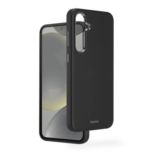 Hama Etui do Samsung Galaxy S24 (sztuczna skóra, metal, eleganckie etui na telefon komórkowy, dodatkowa ochrona aparatu i wyświetlacza, kompatybilne z bezprzewodowym ładowaniem, miękkie, z