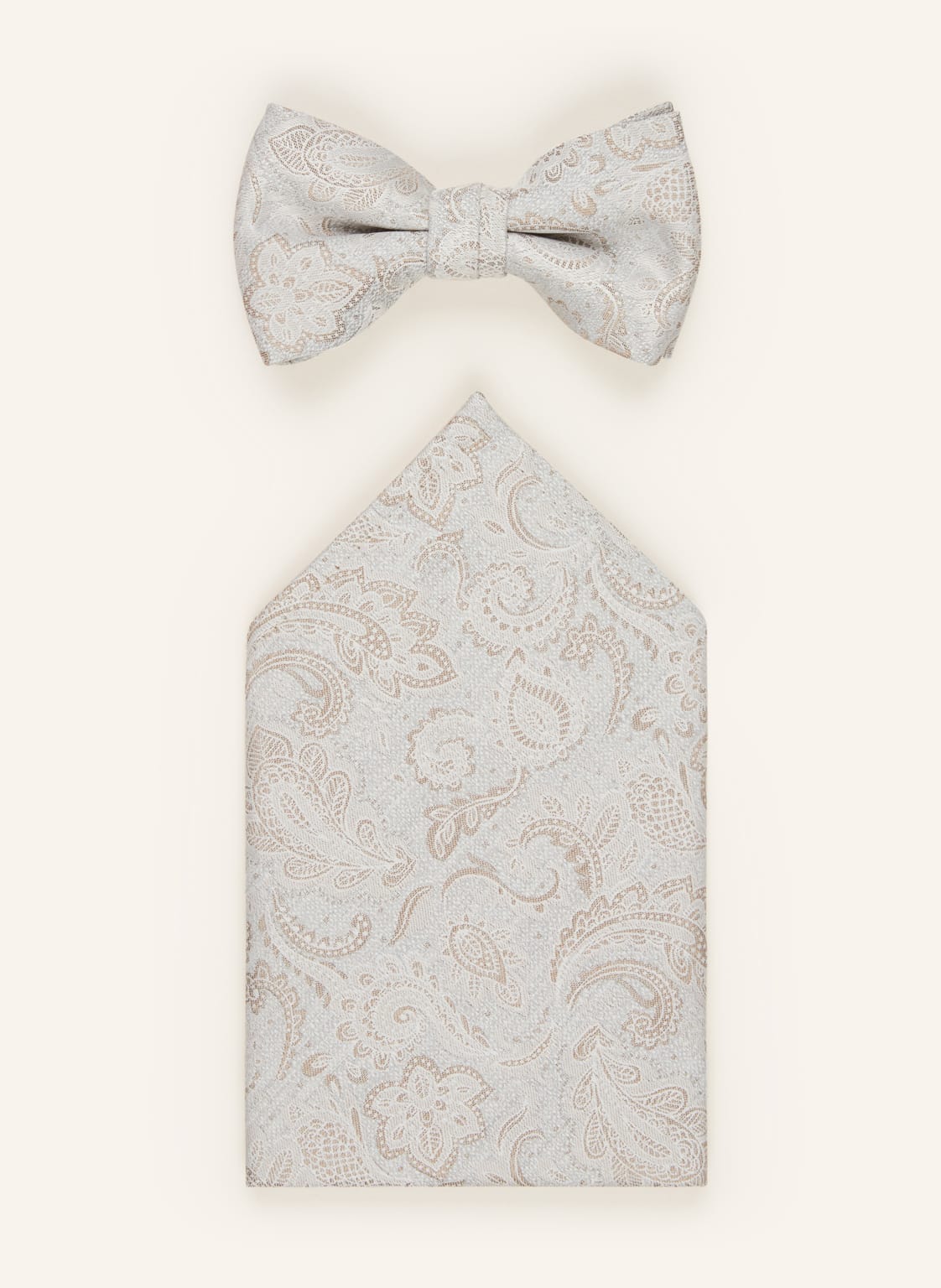 Wilvorst Zestaw: Mucha Z Poszetką beige