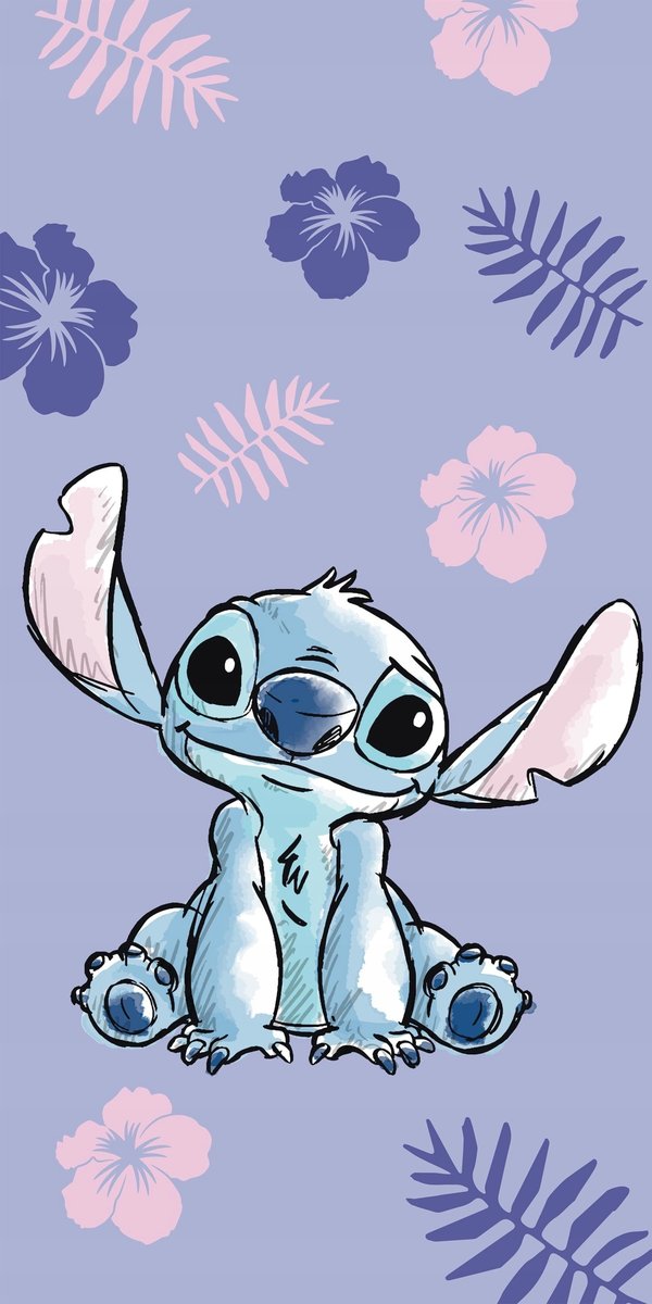 LILO I STITCH Stich Ręcznik kąpielowy plażowy bawełniany 70x140