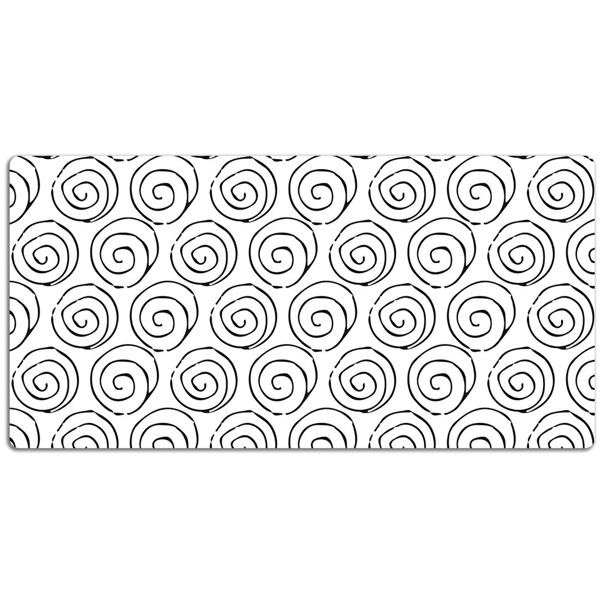Mata na biurko Geometryczne muszle ślimaka 120x60 cm