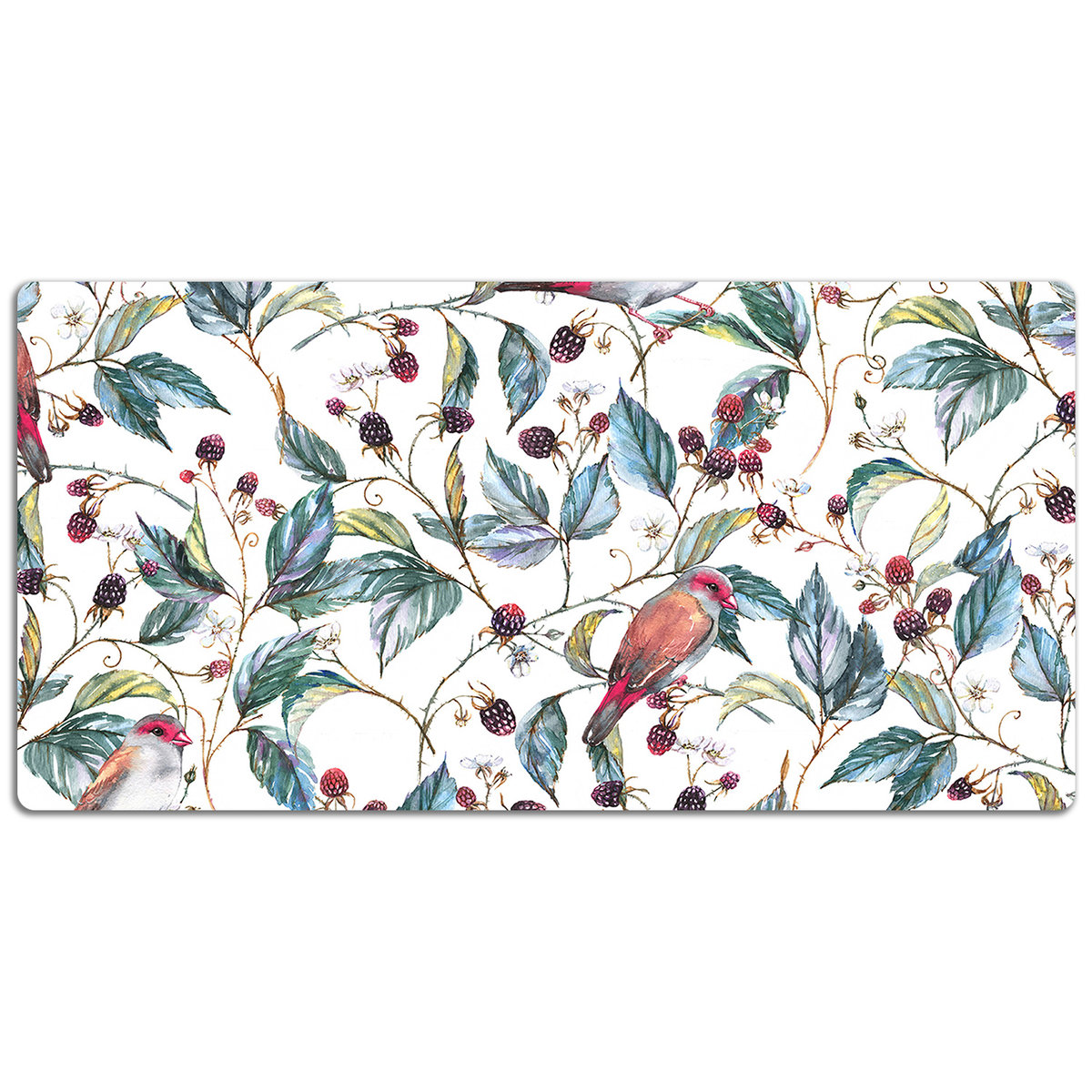 Podkładka na biurko z nadrukiem Maliny 120x60 cm