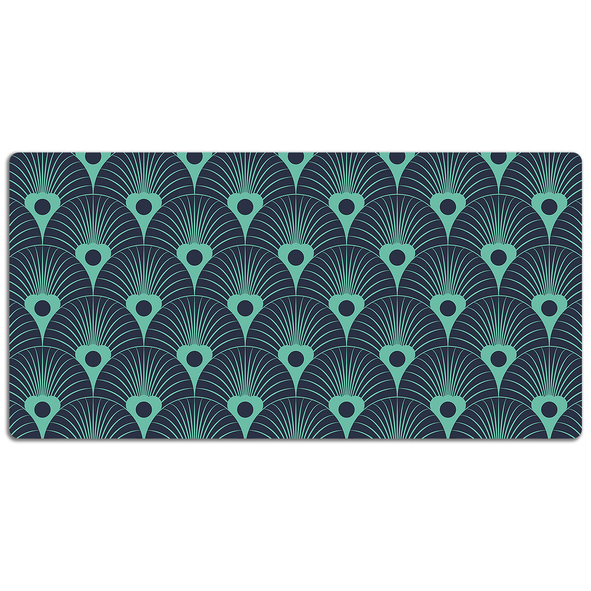 Duża mata na biurko Neonowy styl retro 120x60 cm