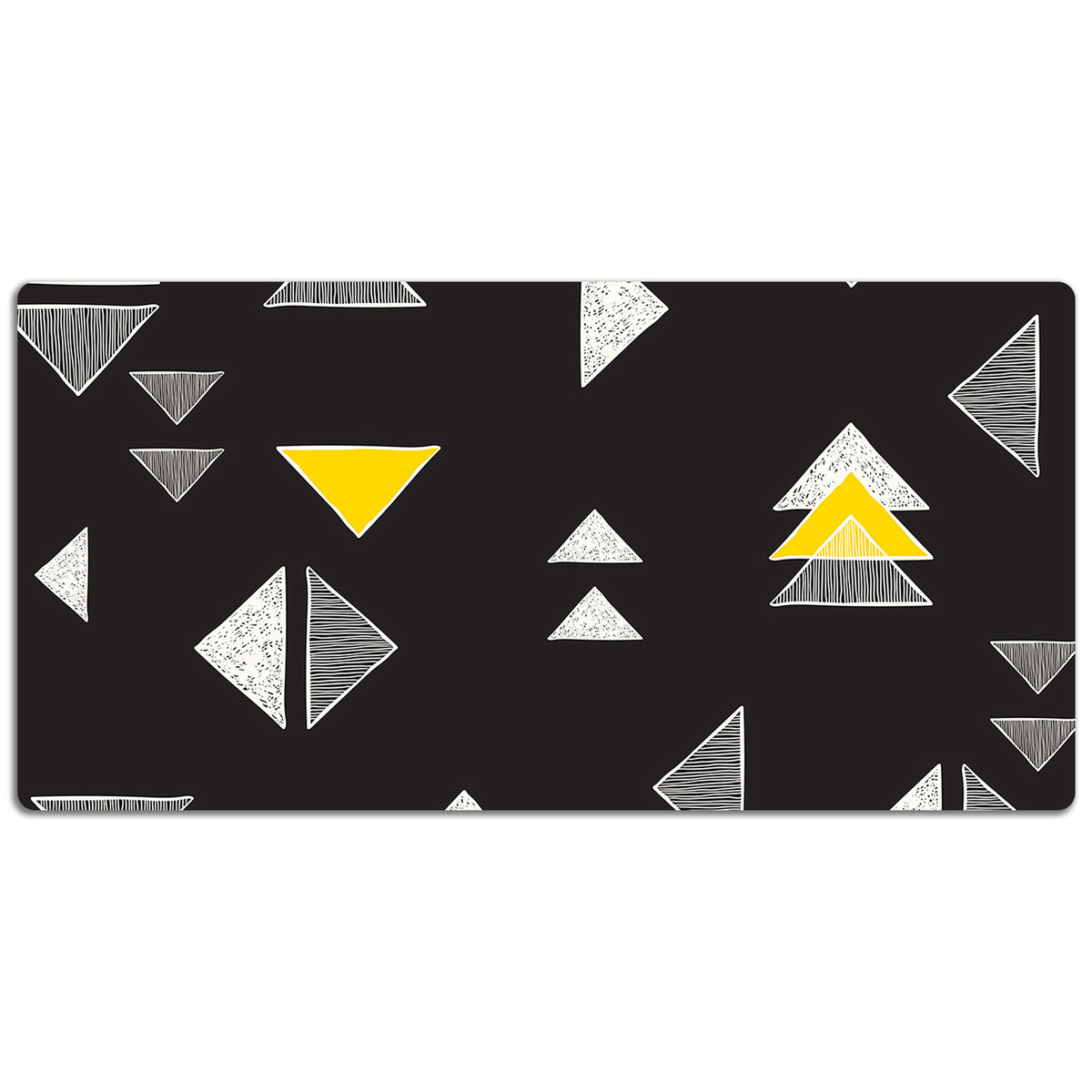 Podkładka na biurko Rysowane geometryczne trójkąty 120x60 cm
