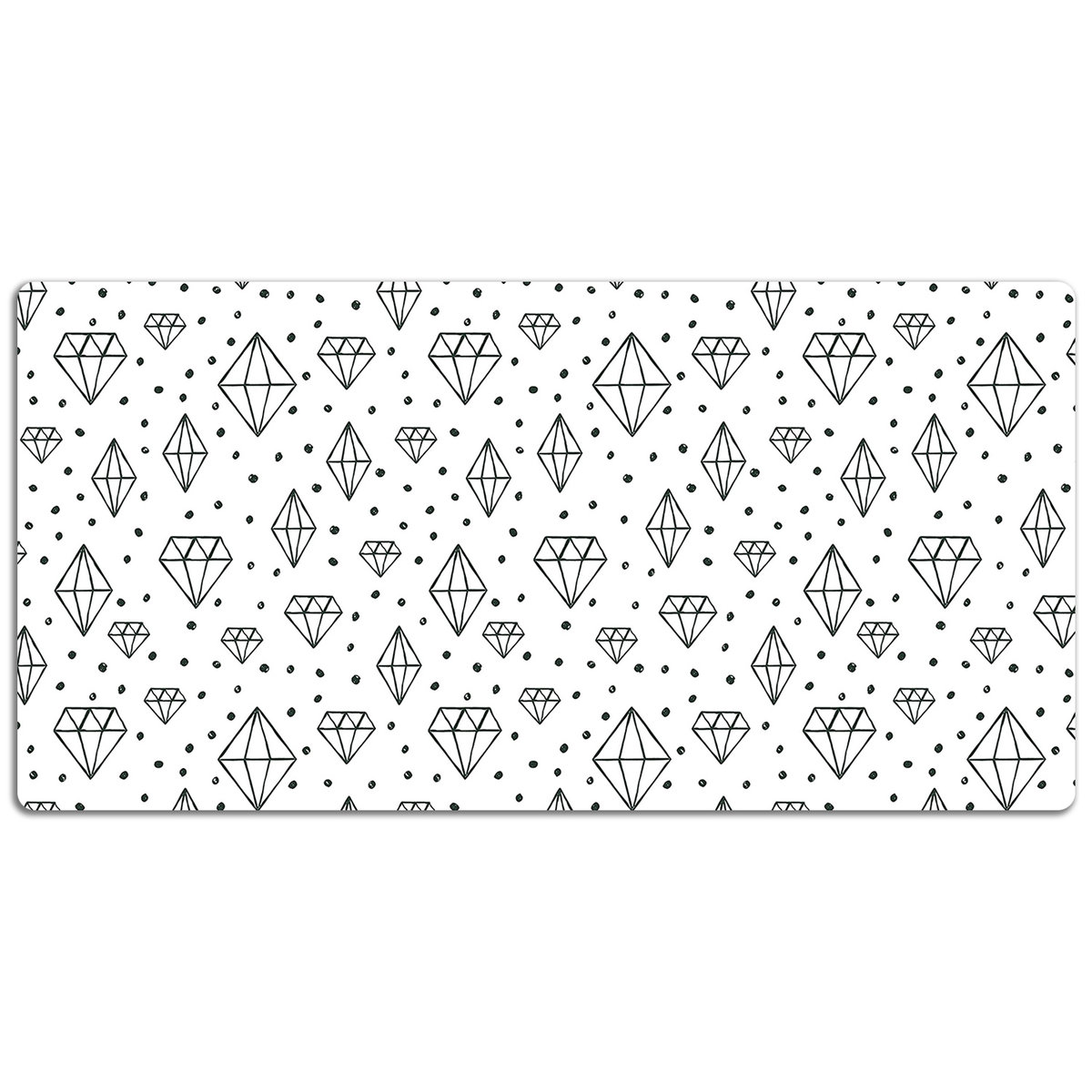 Podkładka na całe biurko Rysowane geometryczne diamenty 120x60 cm