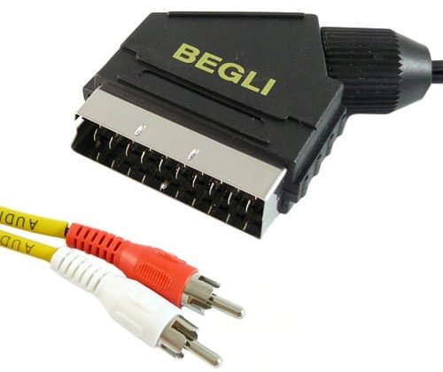 KABEL EURO na 2x wtyki RCA cinch Audio 5 m
