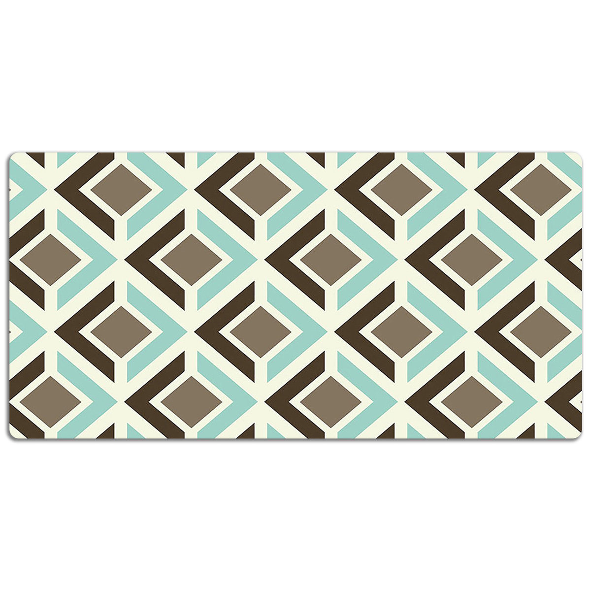 Mata na biurko Retro wzór geometryczny 120x60 cm