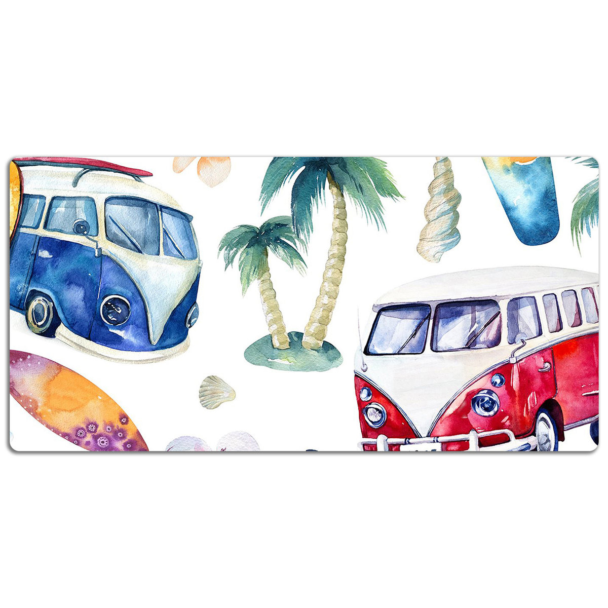 Mata ochronna na biurko Tropikalny plażowy motyw 120x60 cm