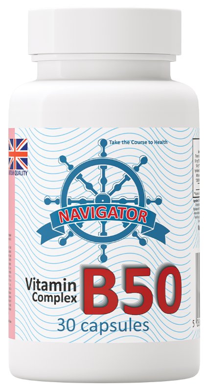 Navigator, Witamina B50 Complex VEGE 30 kaps.