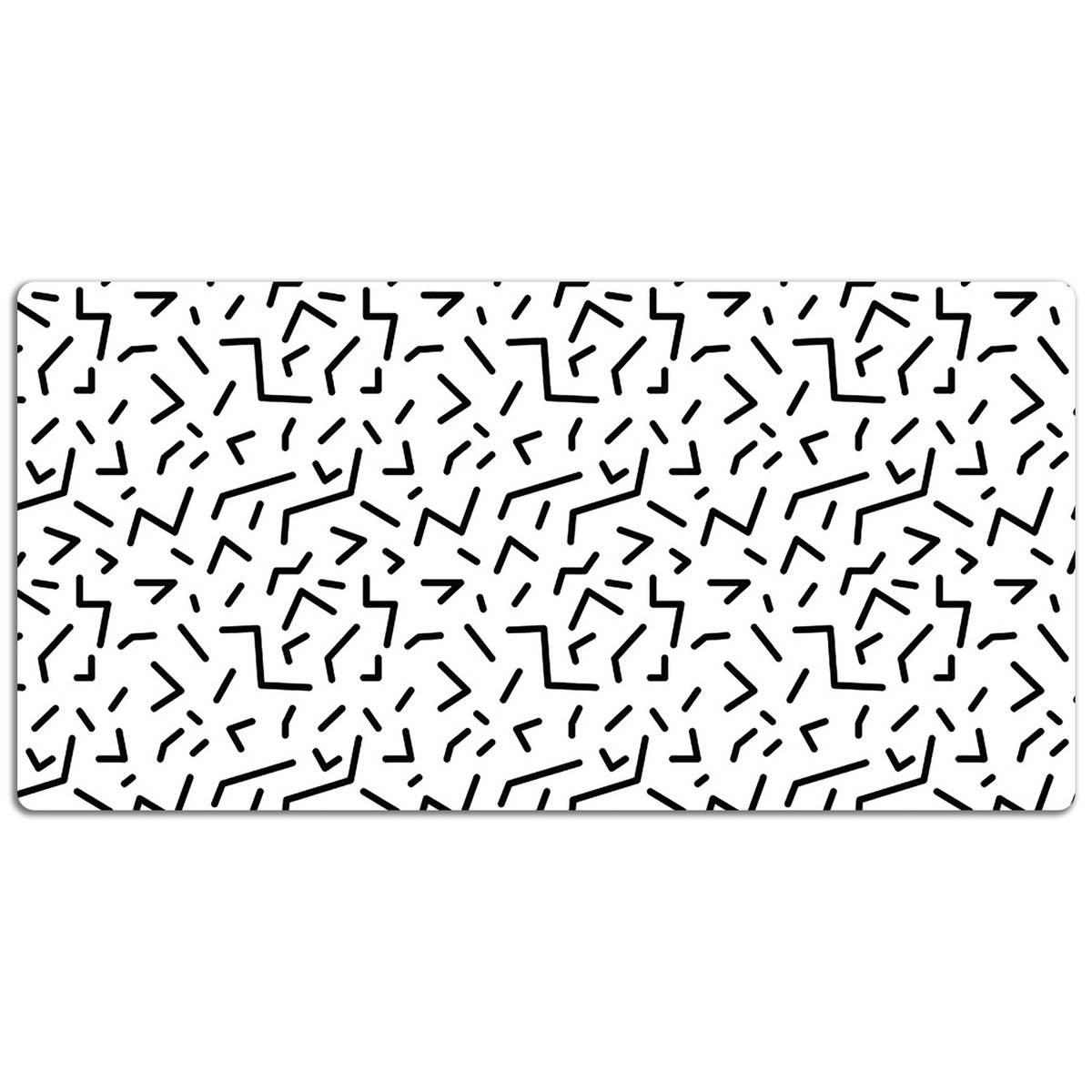 Mata na biurko Geometryczny motyw 120x60 cm