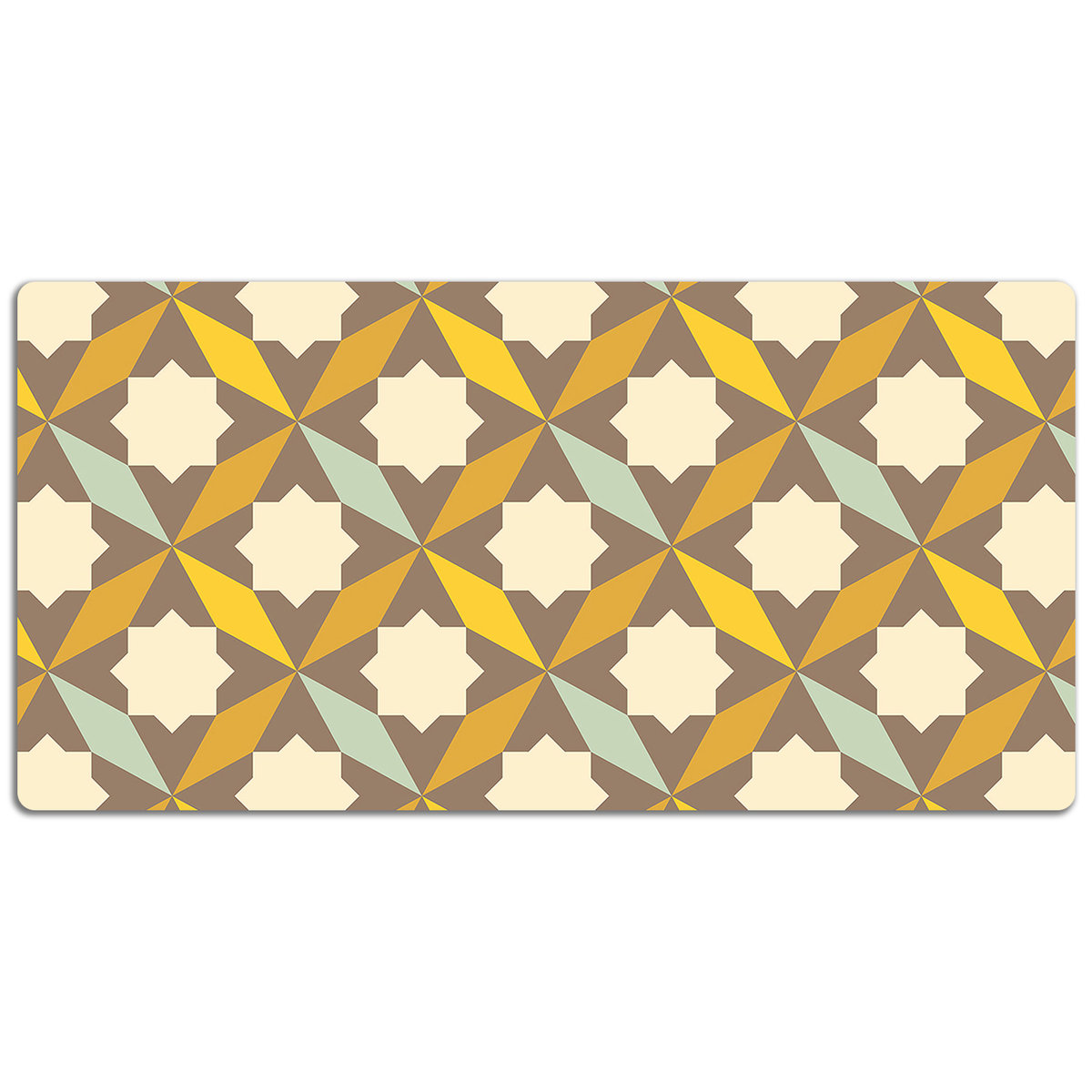 Duża mata na biurko Geometryczny wzór retro 120x60 cm