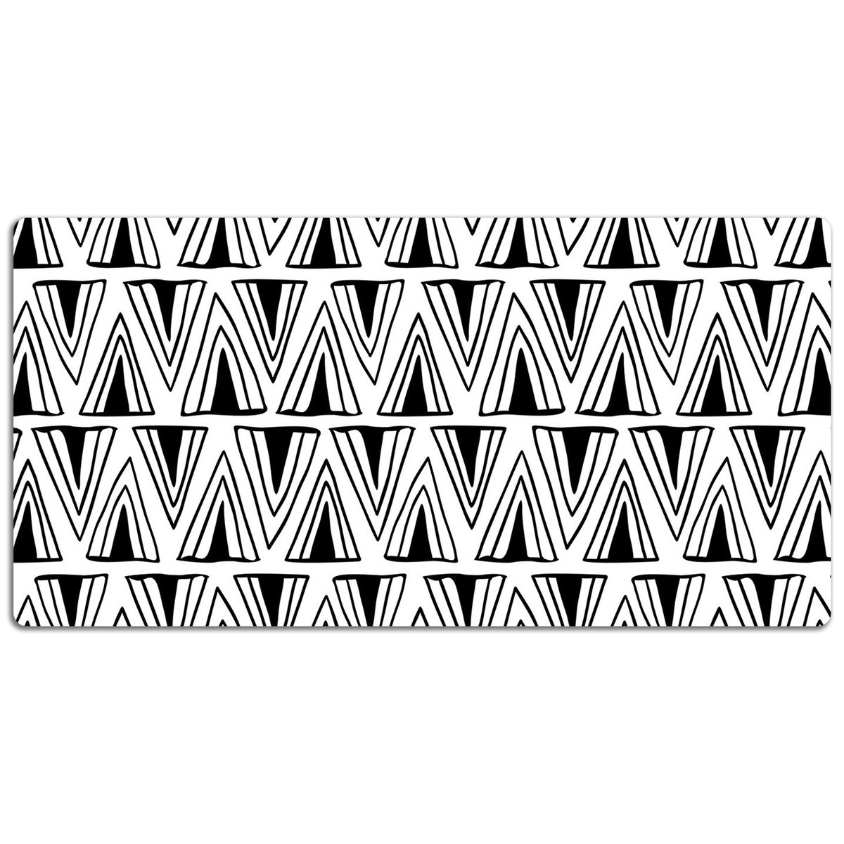 Podkładka na całe biurko Boho w stylu geometrycznym 120x60 cm