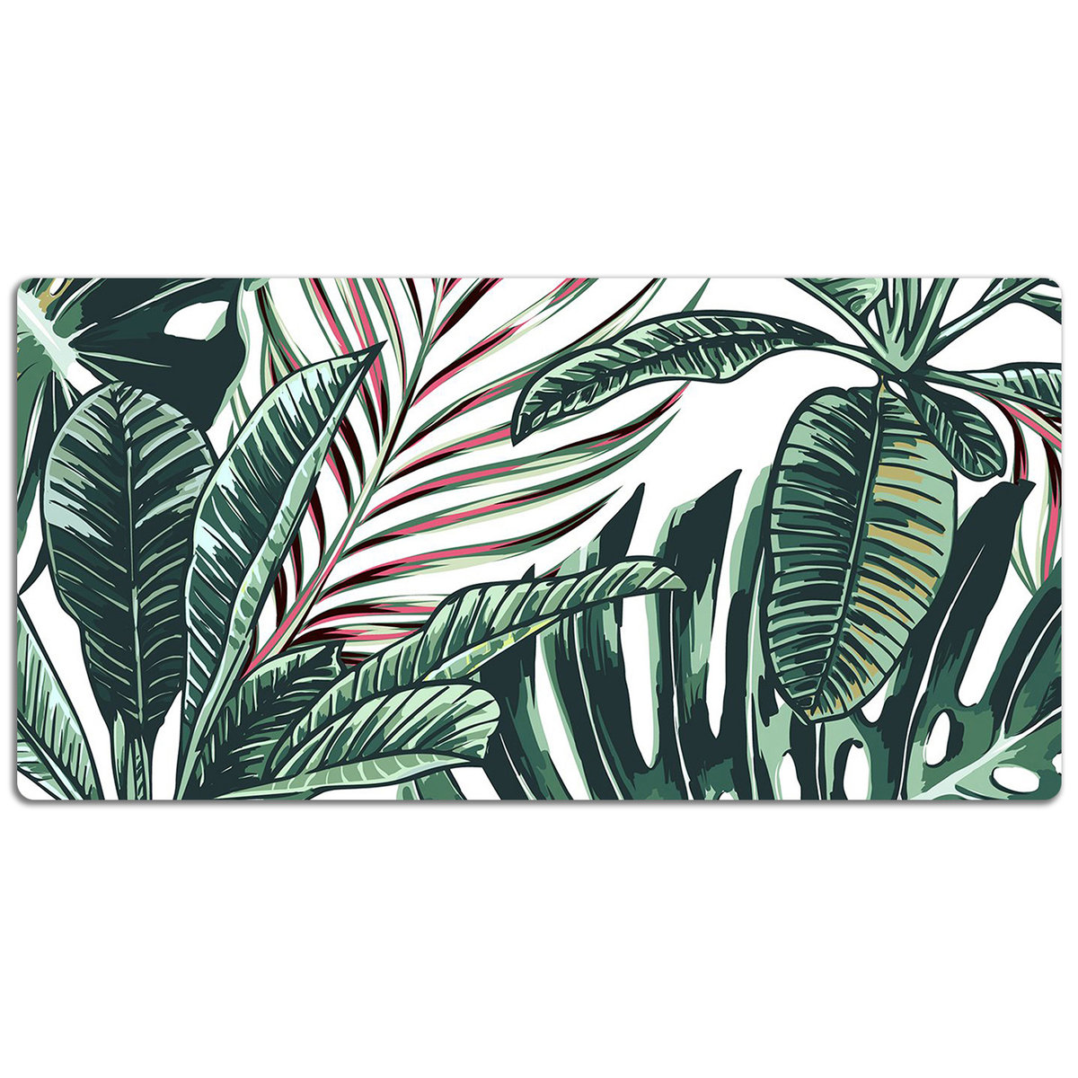 Mata ochronna na biurko Rysowane palmy 120x60 cm