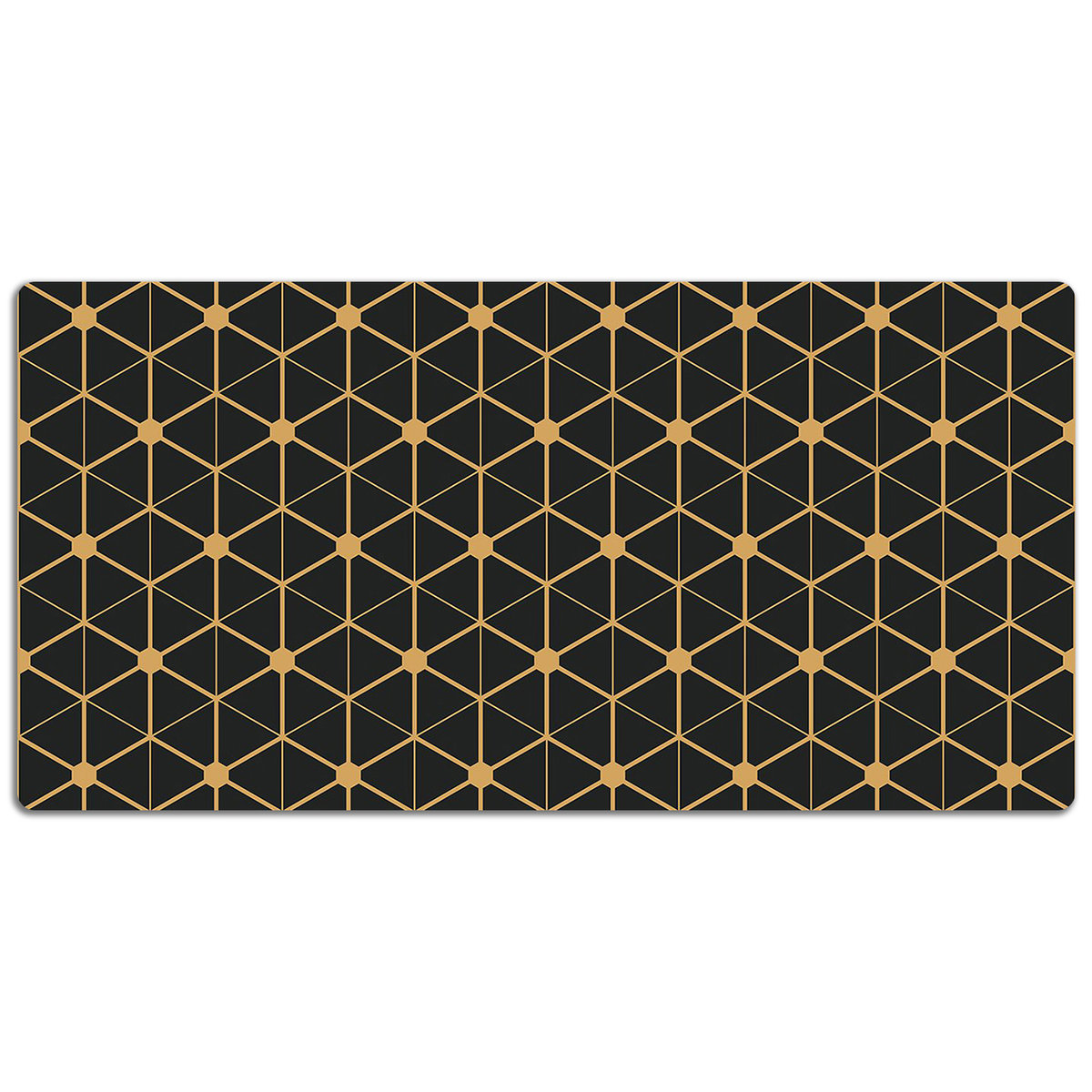 Duża mata na biurko Geometryczne sześciokąty 120x60 cm
