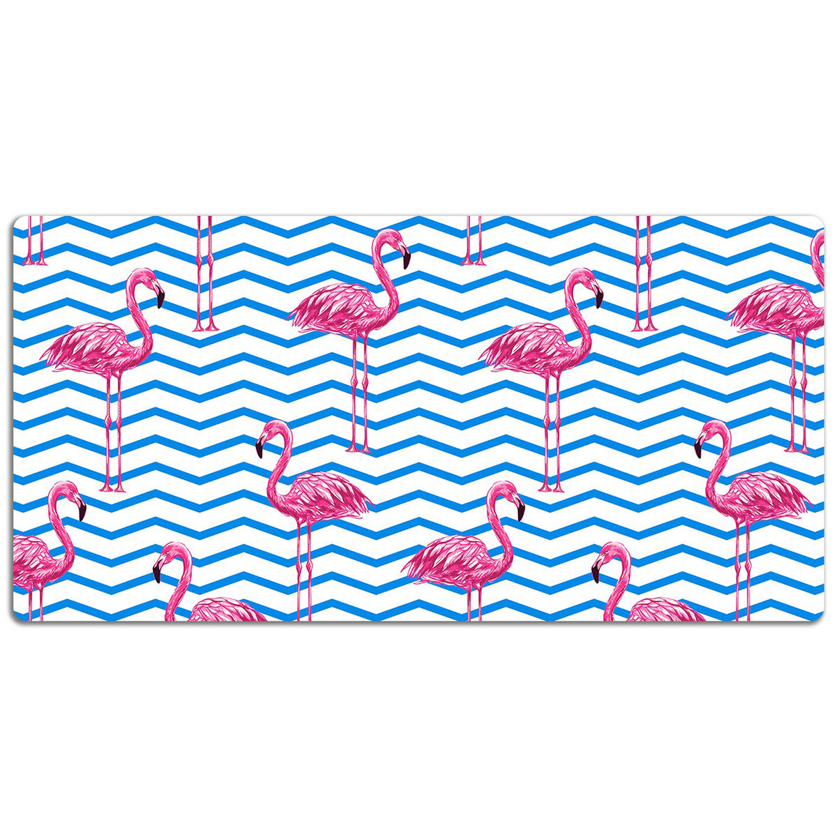 Podkładka na biurko Flamingi geometryczny motyw 120x60 cm