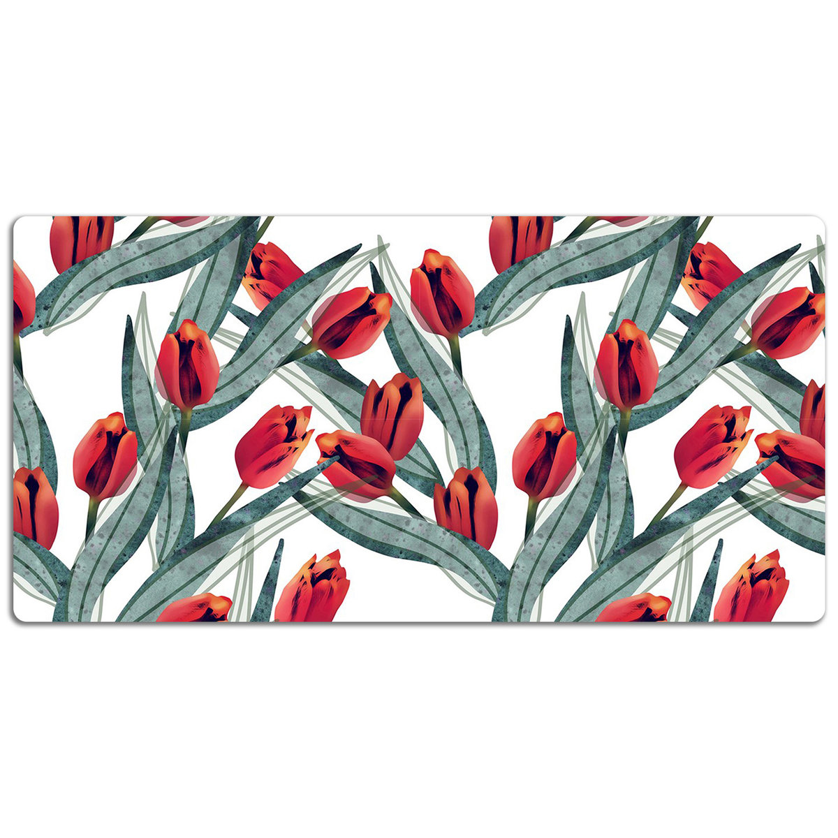 Mata ochronna na biurko Wiosenne tulipany 120x60 cm