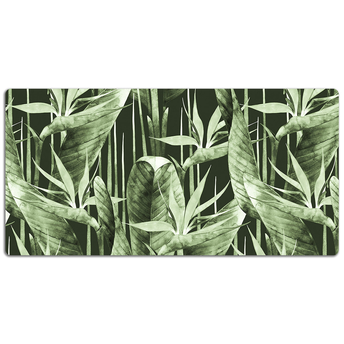Mata na biurko Liście vintage 120x60 cm