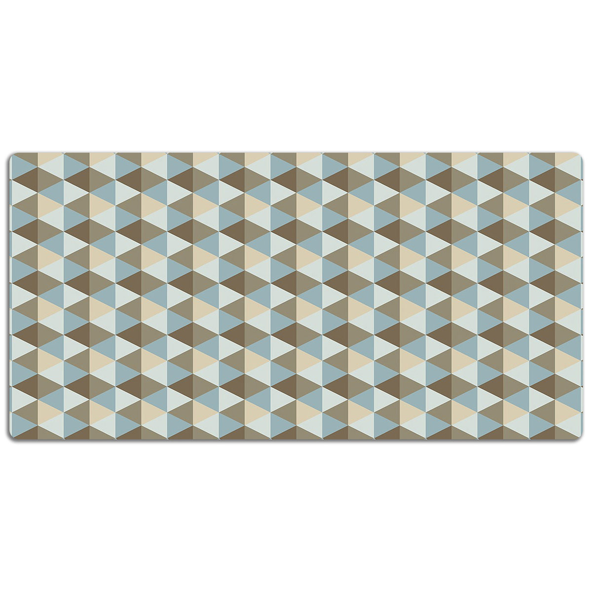 Duża mata na biurko Geometryczna iluzja w stylu vintage 120x60 cm