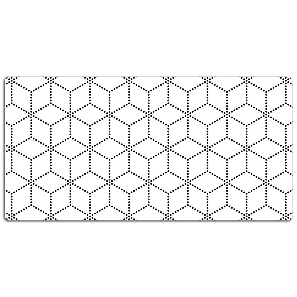 Mata na biurko Geometryczne sześciany 120x60 cm