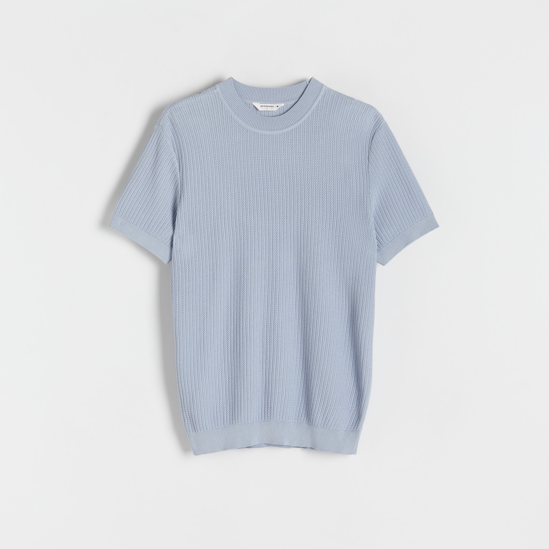 Reserved - Sweter z krótkim rękawem - Niebieski