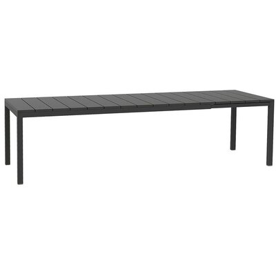 Nardi Stół ogrodowy rozkładany Rio Antracite 100 x 210/280 x 76 cm