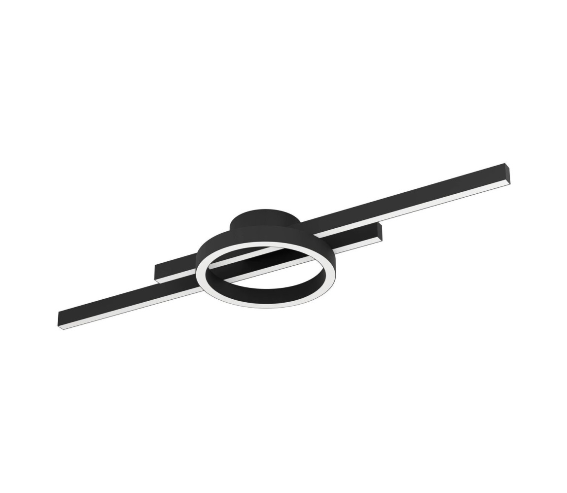 Eglo 900953-LED RGBW Ściemnialny plafon AMANDOLO 23,5W/230V czarne + +pilot