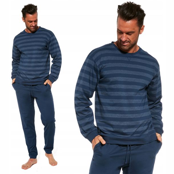 CORNETTE LOOSE piżama męska w paski 117/235 - XL