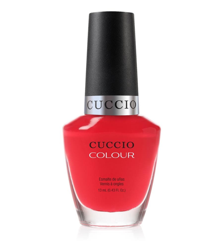 Cuccio 6018, Soczysto-czerwony lakier do paznokci, Costa Rican, 13 ml