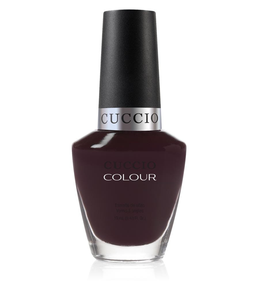 Cuccio 6056, Burgundowo czarny lakier do paznokci, Romania Dark, 13 ml