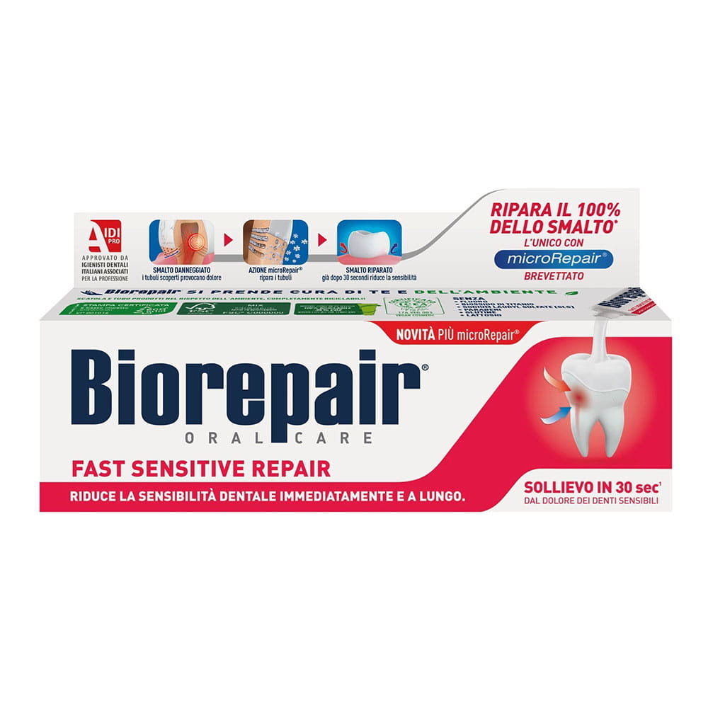 Blanx Biorepair, Wrażliwe zęby Pasta bez Fluoru, 75ml