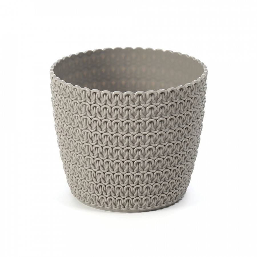 Doniczka Magnolia Jersey taupe 11 cm