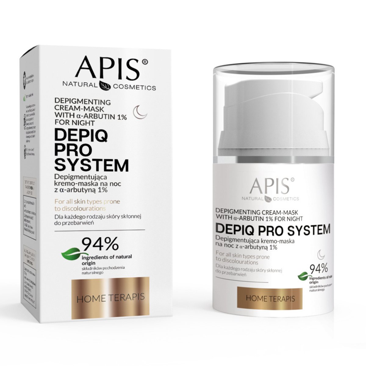 Apis, Depiq Pro System, Depigmentująca Krem-Maska Na Noc Na Przebarwienia, 50ml