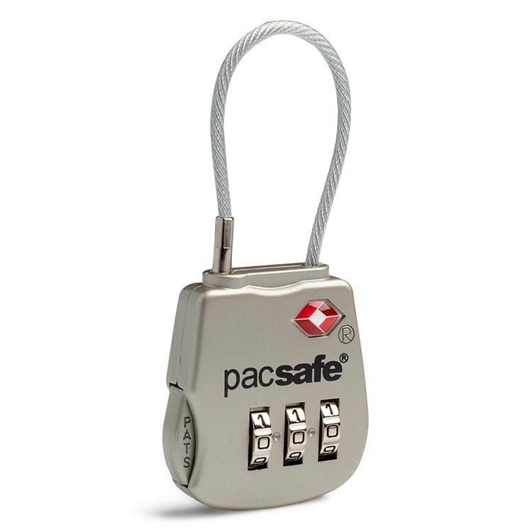 Pacsafe Kłódka do walizki, Prosafe 800, srebrna
