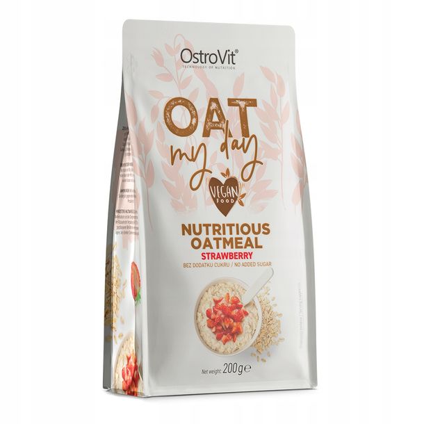 ﻿Płatki owsiane OstroVit Oat My Day truskawkowe 200 g