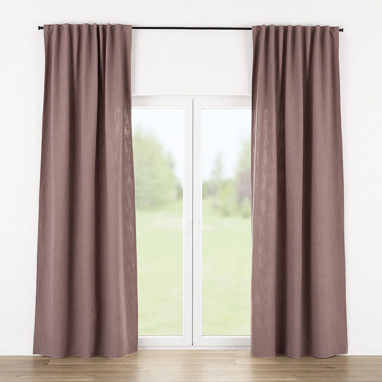 Zasłona gotowa na taśmie marszczącej 140x280cm dimmed pink 1 szt.