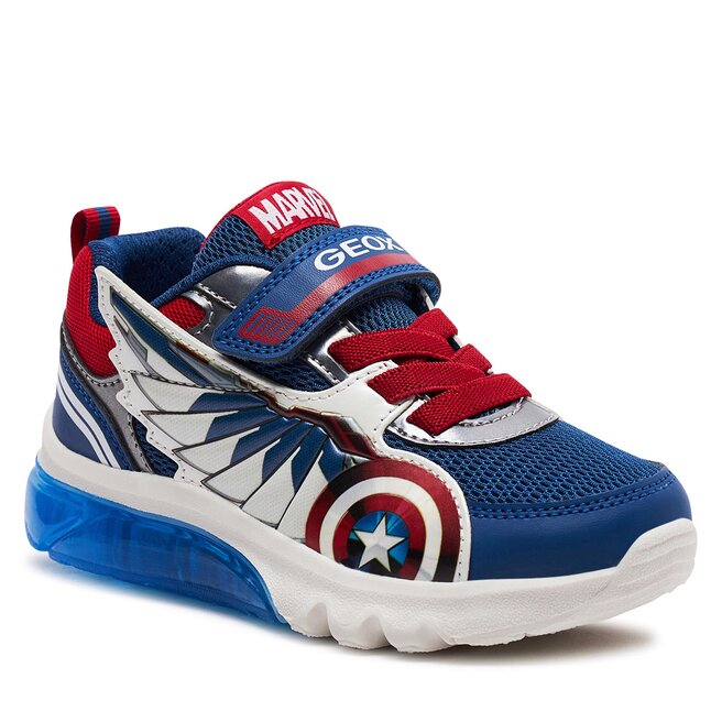 Sneakersy Geox J Ciberdron Boy J45LBB 01454 C0200 S Blue/Red