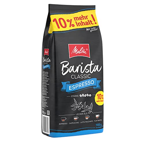 Melitta Całe ziarna kawy, mocne i aromatyczne, Barista Espresso, 1100 g