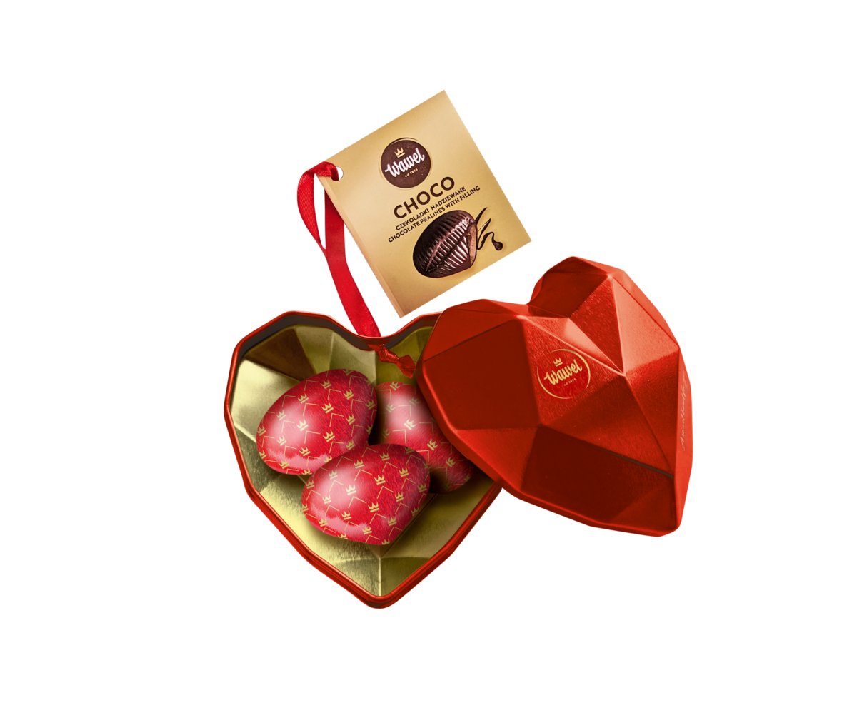 Bombonierka Serce z czekoladkami Choco Wawel 55g