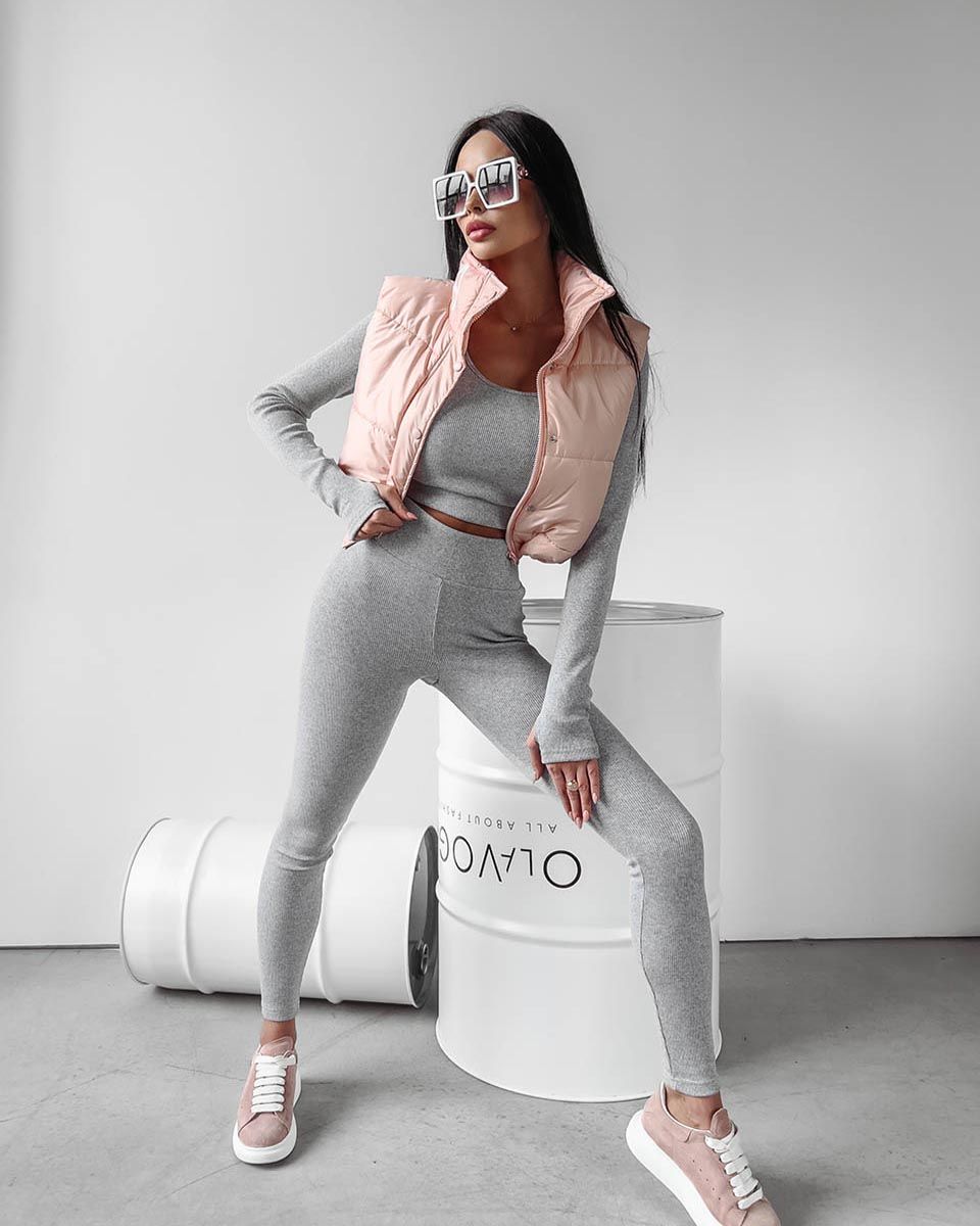Kamizelka damska OLAVOGA PUFFER 2024 beż S - Fashionplace