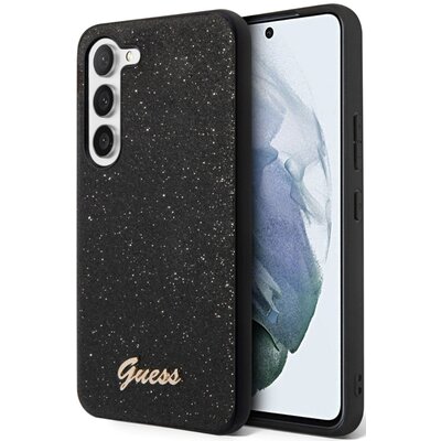 Etui GUESS Glitter Script do Samsung Galaxy S24 Czarny