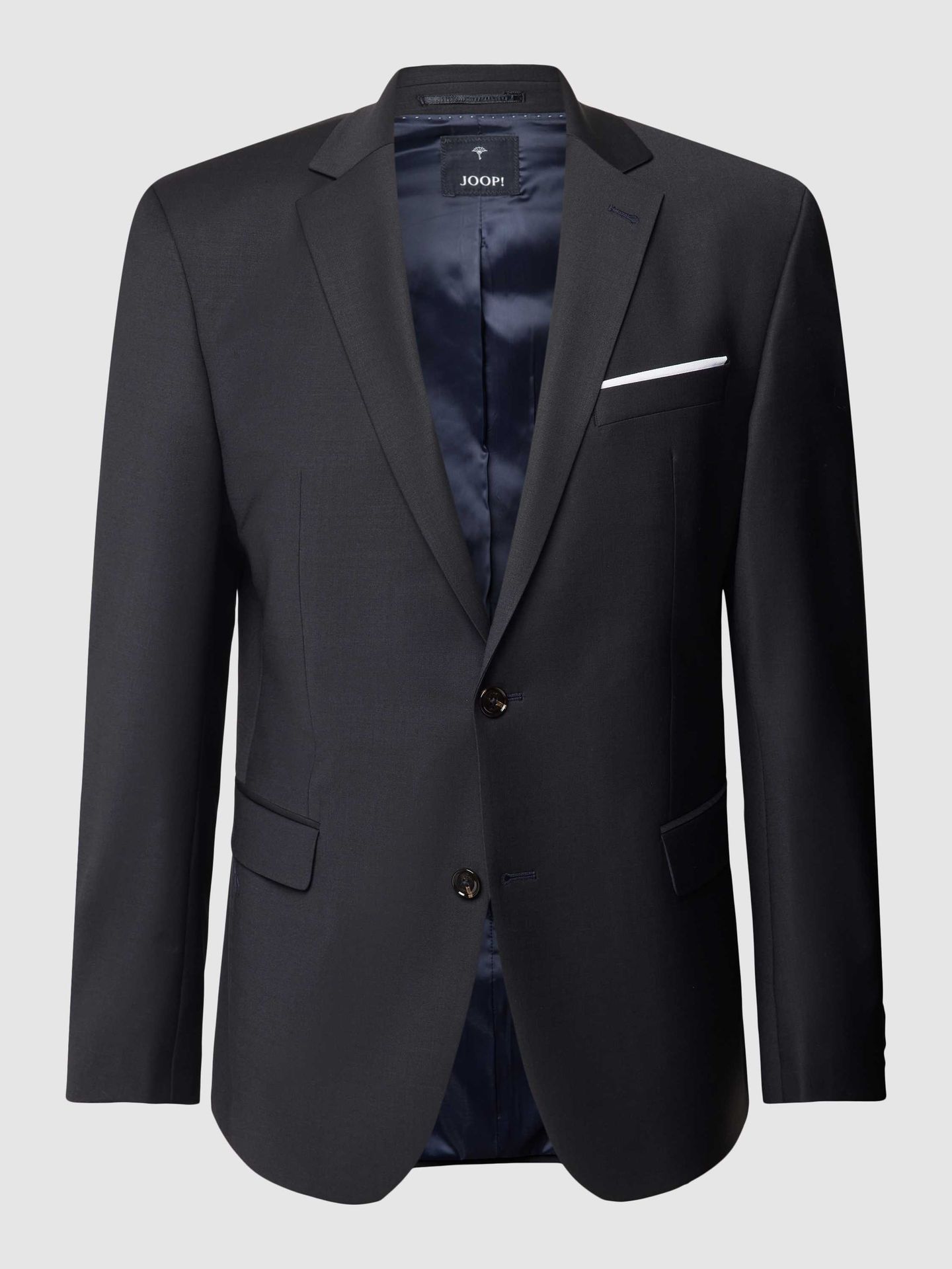 Marynarka na 2 guziki o kroju slim fit z kieszenią z patką