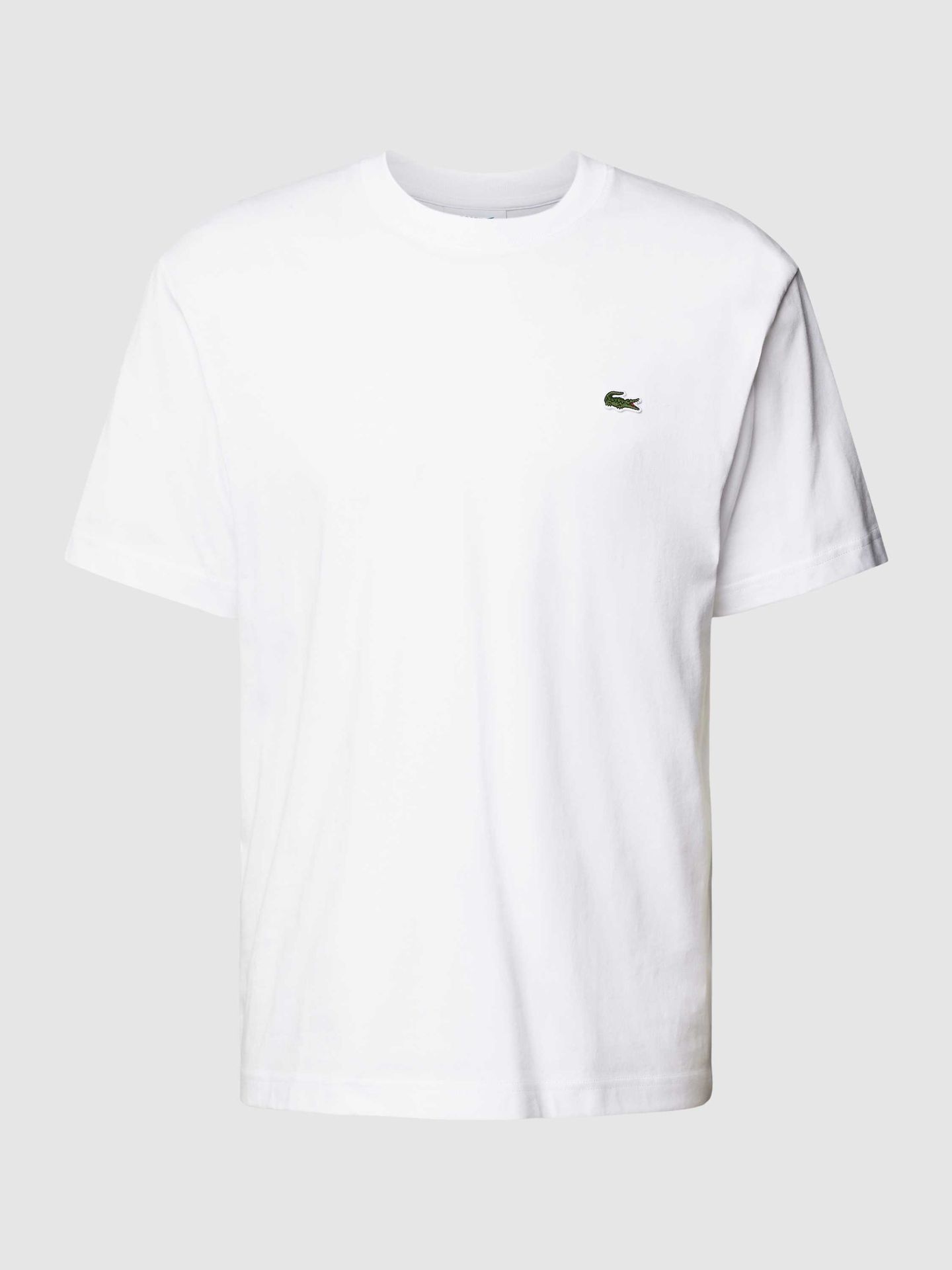 T-shirt z detalem z logo model ‘BASIC ON’