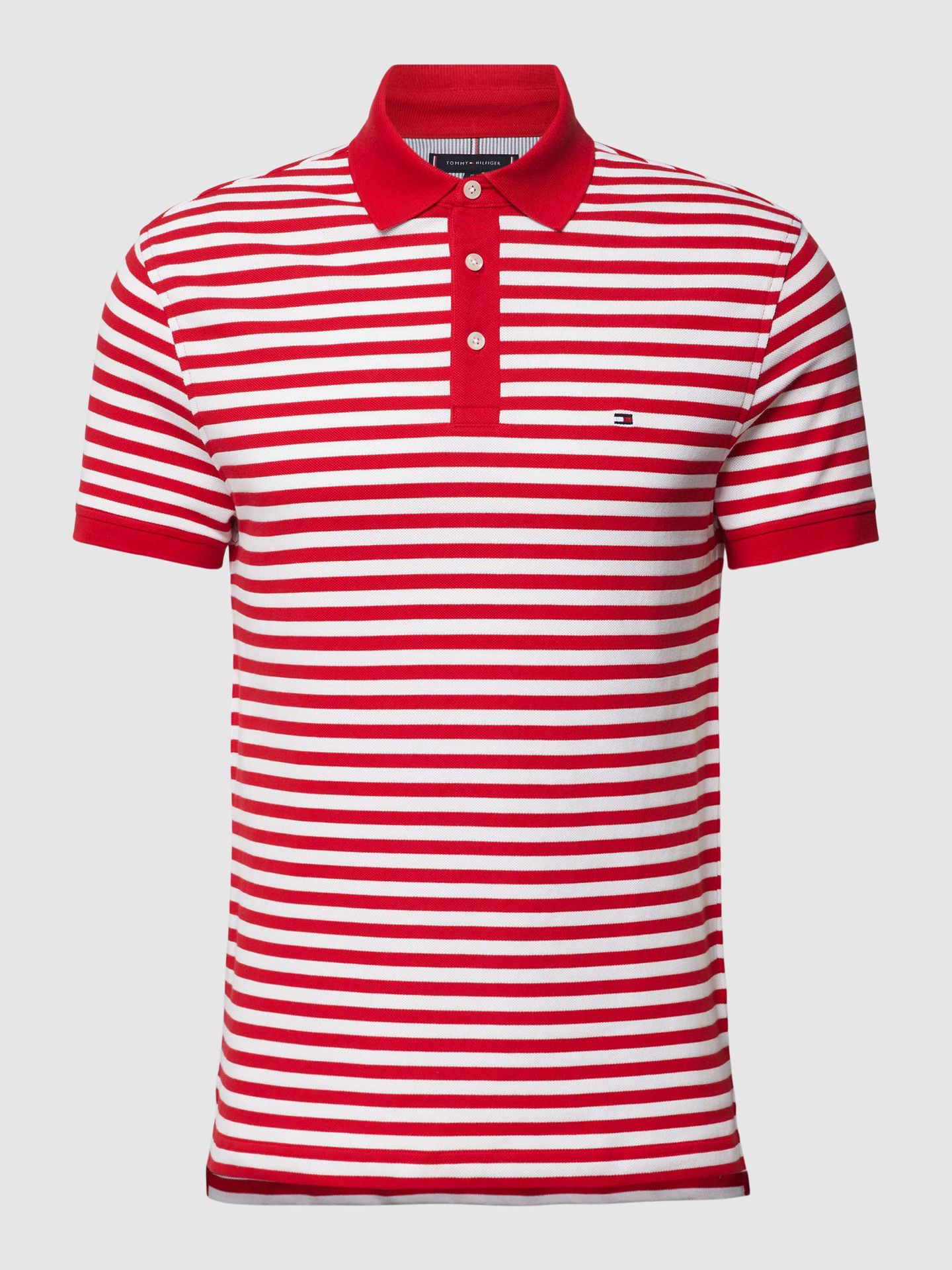 Koszulka polo o kroju slim fit ze wzorem w paski model ‘1985’