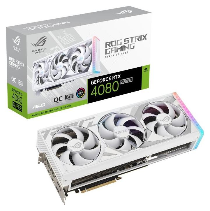 ASUS GeForce RTX 4080 SUPER ROG STRIX OC WHITE 16GB DLSS 3 ROG-STRIX-RTX4080S-O16G-WHITE