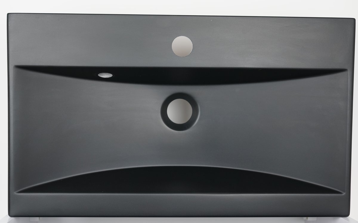 Umywalka Naszafkowa 60 czarna prostokątna Etna LAWA6035