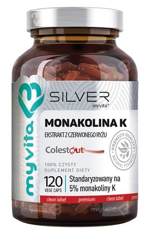 Myvita Silver Monakolina K 120 kapsułek (5903021593313)
