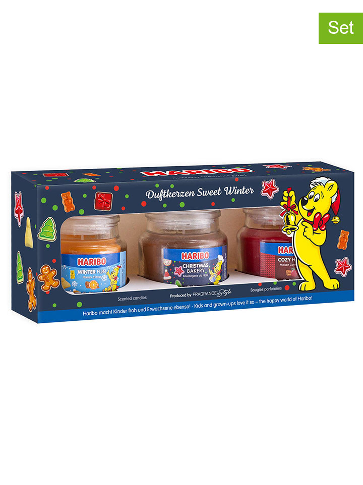 Haribo Świece zapachowe (3 szt.) 